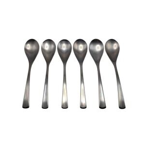 Set Of 6 WMF Cromargan Domus Brasilia Stainless Flatware Soup Spoons 7 3/8"